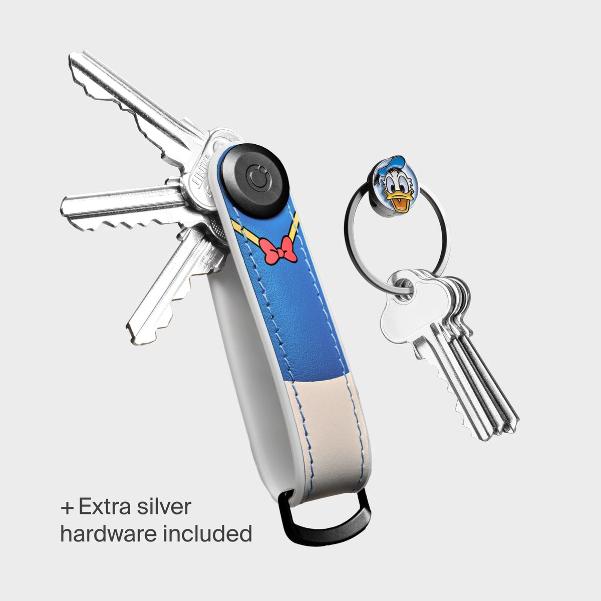 Disney | Orbitkey Donald Duck Hybrid Leather Key Organizer + Ring v2 Kit
